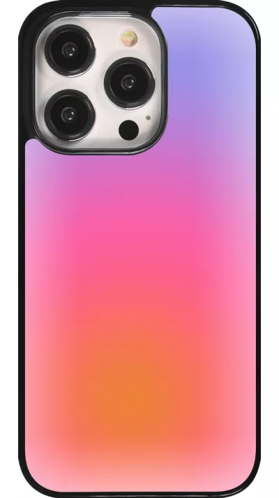 Coque iPhone 14 Pro - Orange Pink Blue Gradient