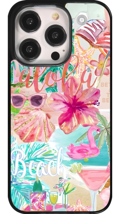 iPhone 14 Pro Case Hülle - Preppy Collage Aloha