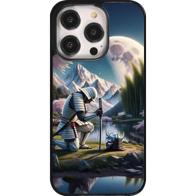 Coque iPhone 14 Pro - Samurai Katana Lune