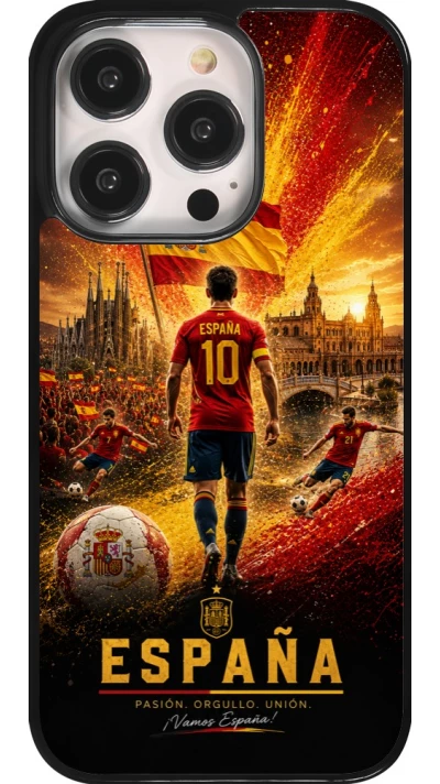 Coque iPhone 14 Pro - Football Espagne splash 2026