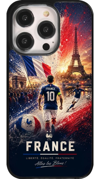 Coque iPhone 14 Pro - Football France splash 2026