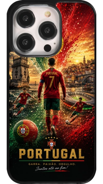 Coque iPhone 14 Pro - Football Portugal splash 2026