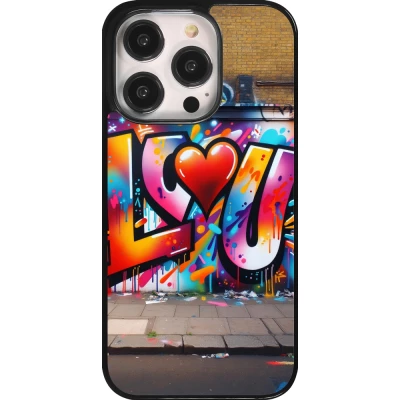 iPhone 14 Pro Case Hülle - Valentin 2025 Liebe U Tag