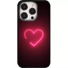 Coque iPhone 14 Pro - Valentine 2023 single neon heart
