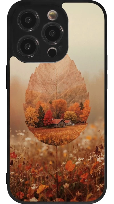 Coque iPhone 14 Pro - Silicone rigide noir Autumn 26 Autumn leaf