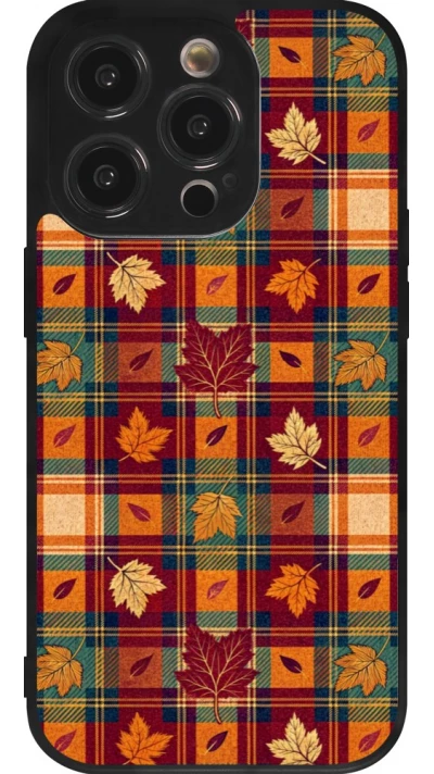 Coque iPhone 14 Pro - Silicone rigide noir Autumn 26 Autumn pattern
