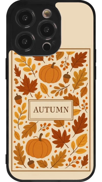 Coque iPhone 14 Pro - Silicone rigide noir Autumn 26 Hello autumn