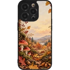 Coque iPhone 14 Pro - Silicone rigide noir Autumn 26 Illustrated Autumn