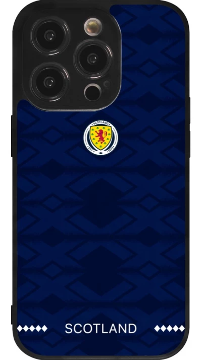 iPhone 14 Pro Case Hülle - Silikon schwarz Schottland 2026 personalisierbares Fussballtrikot