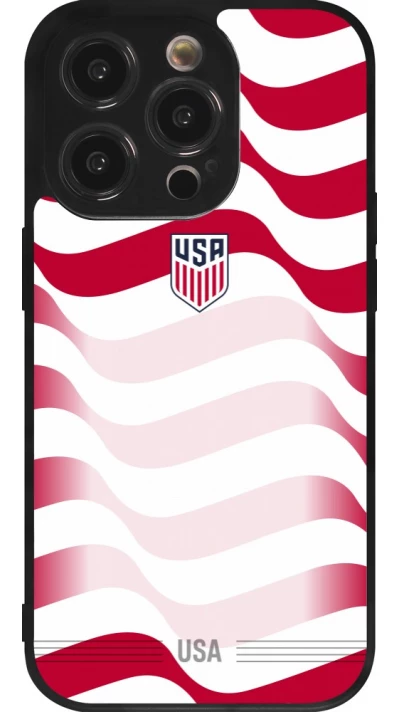 iPhone 14 Pro Case Hülle - Silikon schwarz Vereinigten Staaten 2026 personalisierbares Fussballtrikot