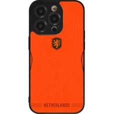 iPhone 14 Pro Case Hülle - Silikon schwarz Niederlande 2026 personalisierbares Fussballtrikot