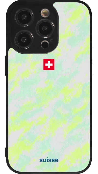 iPhone 14 Pro Case Hülle - Silikon schwarz Schweiz Away 2026 personalisierbares Fussballtrikot