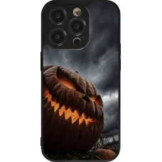 Coque iPhone 14 Pro - Silicone rigide noir Halloween 2026 The Wicked Pumpkin