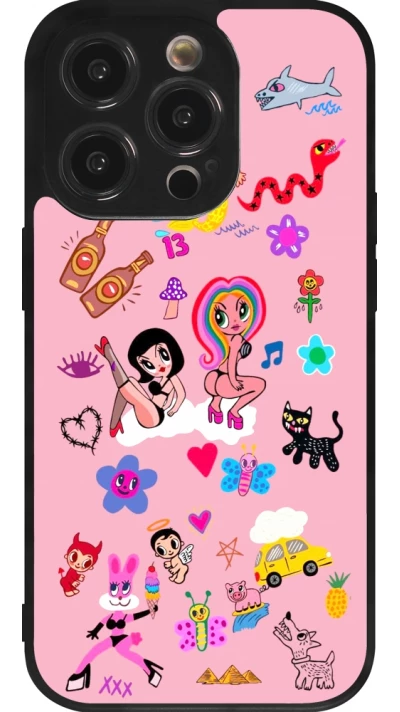Coque iPhone 14 Pro - Silicone rigide noir Karol G La Bichota Manana Sera Bonito