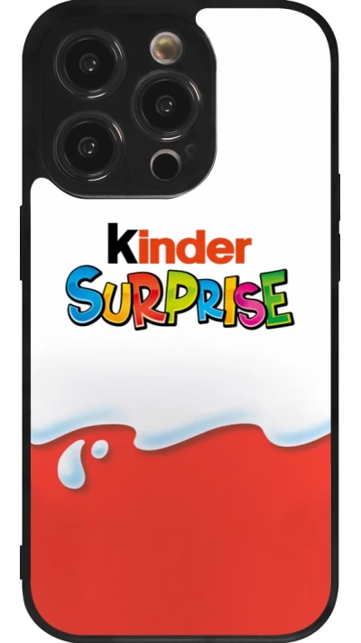 Coque iPhone 14 Pro - Silicone rigide noir Kinder Surprise