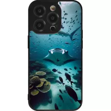 iPhone 14 Pro Case Hülle - Silikon schwarz Manta Lagune Reinigung