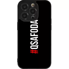 Coque iPhone 14 Pro - Silicone rigide noir Qsafoda 1
