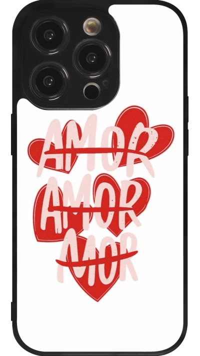 iPhone 14 Pro Case Hülle - Silikon schwarz Saint Valentines Day 26 Amor