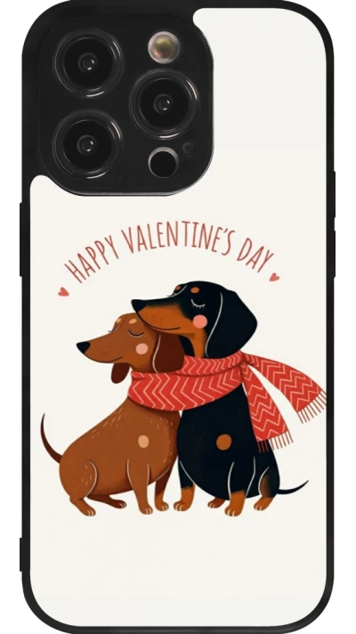 iPhone 14 Pro Case Hülle - Silikon schwarz Saint Valentines Day 26 Happy Valentine