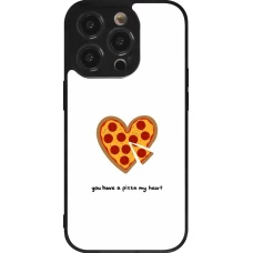 iPhone 14 Pro Case Hülle - Silikon schwarz Saint Valentines Day 26 You have my pizza heart