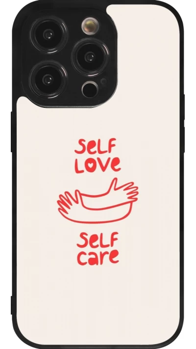 iPhone 14 Pro Case Hülle - Silikon schwarz Saint Valentines Day 26 Self love self care