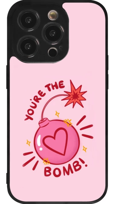 iPhone 14 Pro Case Hülle - Silikon schwarz Saint Valentines Day 26 You are the bomb