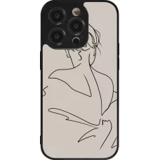 Coque iPhone 14 Pro - Silicone rigide noir Salnikova 05