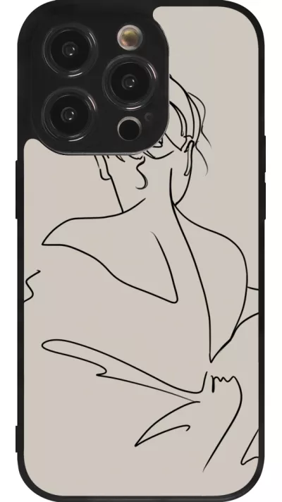 iPhone 14 Pro Case Hülle - Silikon schwarz Salnikova 05