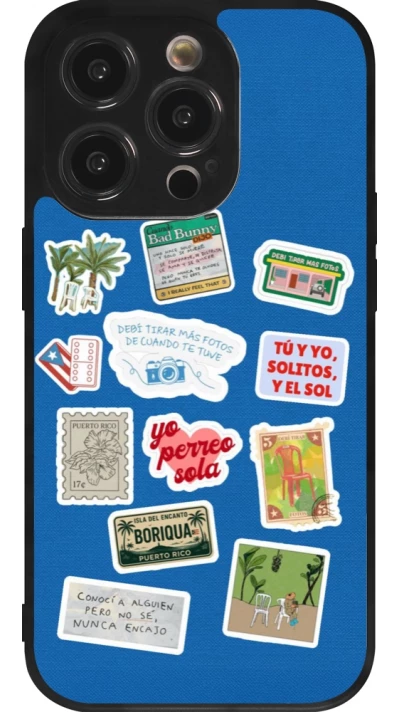 iPhone 14 Pro Case Hülle - Silikon schwarz Seals of the Dominican Republic DTMF