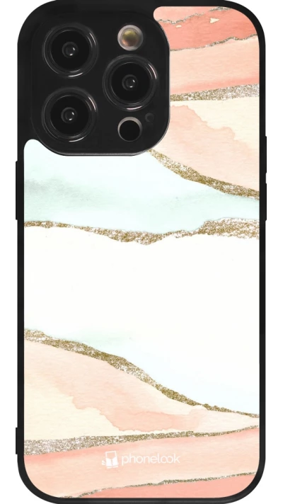 iPhone 14 Pro Case Hülle - Silikon schwarz Shimmering Orange