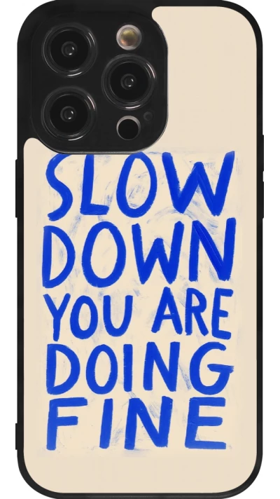 iPhone 14 Pro Case Hülle - Silikon schwarz Slow down 2026