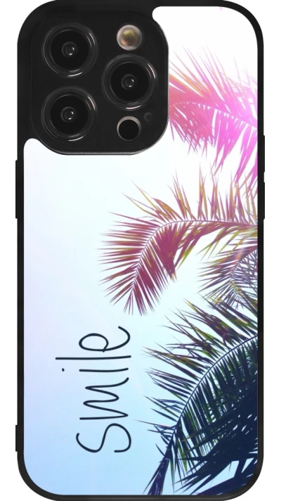 iPhone 14 Pro Case Hülle - Silikon schwarz Smile 05
