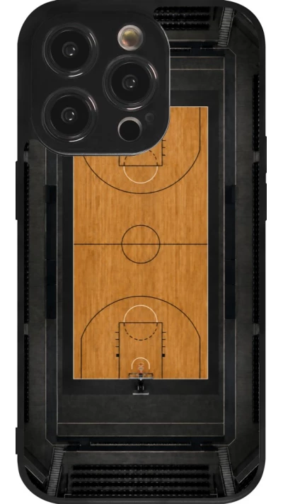 Coque iPhone 14 Pro - Silicone rigide noir Sports 2026 Basketball