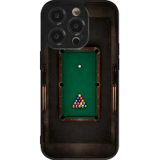 Coque iPhone 14 Pro - Silicone rigide noir Sports 2026 Billard