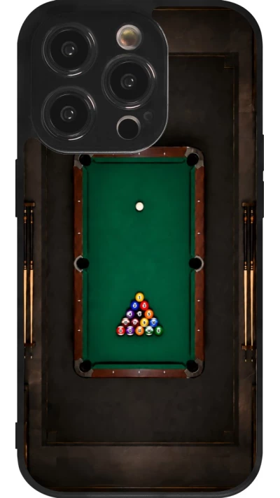 Coque iPhone 14 Pro - Silicone rigide noir Sports 2026 Billard