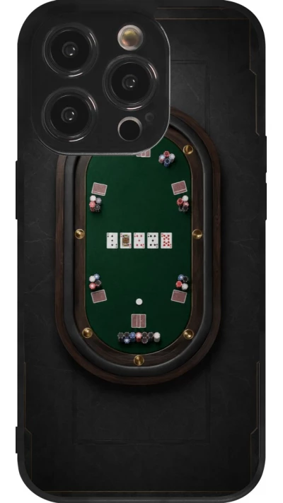 Coque iPhone 14 Pro - Silicone rigide noir Sports 2026 Poker