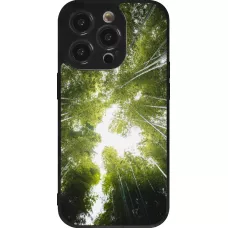 iPhone 14 Pro Case Hülle - Silikon schwarz Spring 23 forest blue sky