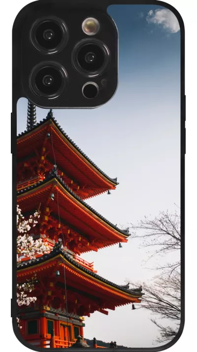 iPhone 14 Pro Case Hülle - Silikon schwarz Spring 23 Japan