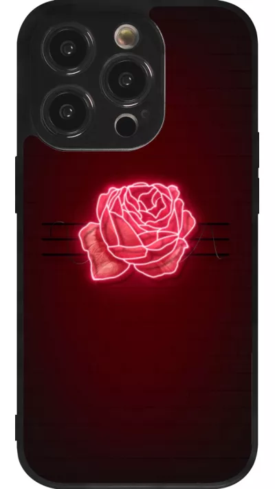 iPhone 14 Pro Case Hülle - Silikon schwarz Spring 23 neon rose