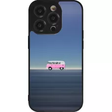 iPhone 14 Pro Case Hülle - Silikon schwarz Spring 23 pink bus