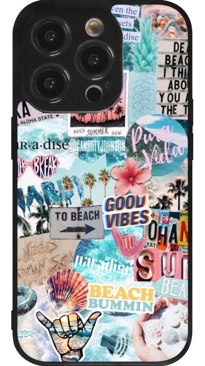 iPhone 14 Pro Case Hülle - Silikon schwarz Summer 20 collage