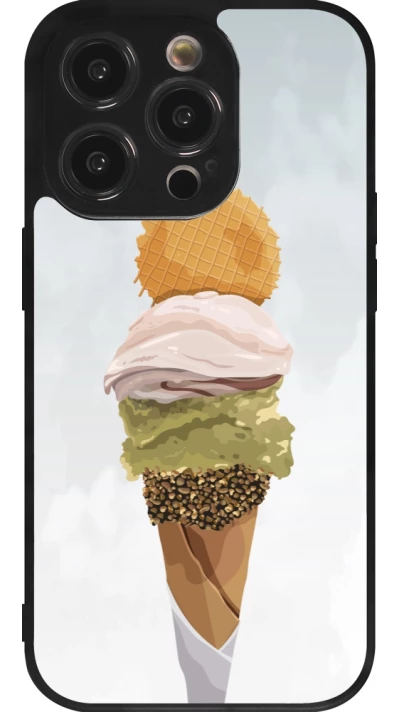 iPhone 14 Pro Case Hülle - Silikon schwarz Summer 2025 Cornet