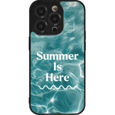 Coque iPhone 14 Pro - Silicone rigide noir Summer 2025 Summer is here