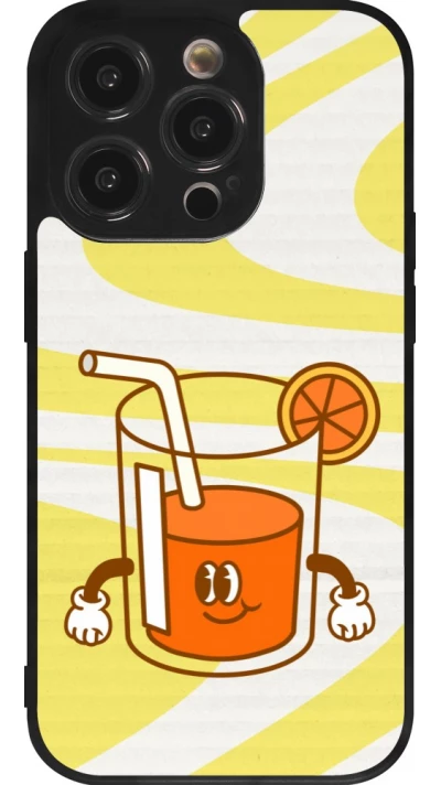 iPhone 14 Pro Case Hülle - Silikon schwarz Summer drink 2026
