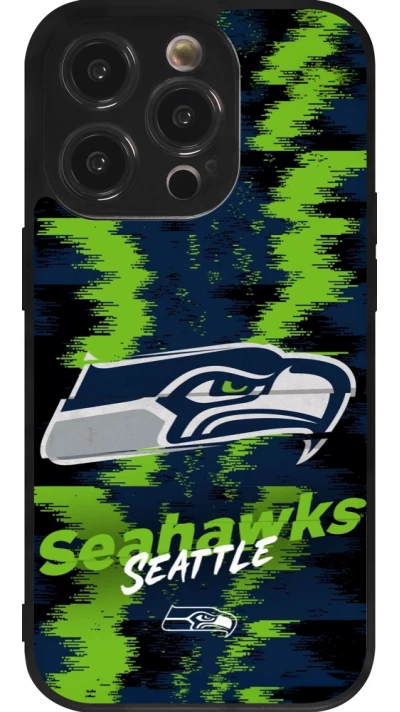 iPhone 14 Pro Case Hülle - Silikon schwarz Super Bowl 26 Seattle 2