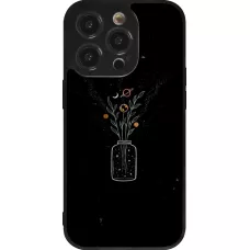 Coque iPhone 14 Pro - Silicone rigide noir Vase black