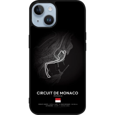 iPhone 15 Case Hülle - Silikon schwarz F1 Track 2025 Monaco