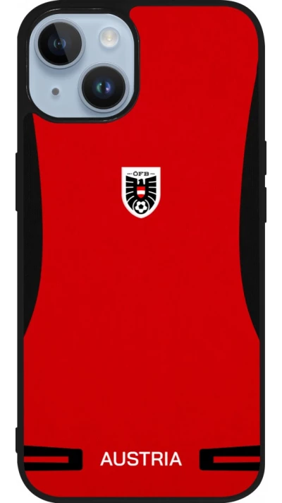 iPhone 15 Case Hülle - Silikon schwarz O?sterreich 2026 personalisierbares Fussballtrikot