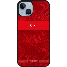 iPhone 15 Case Hülle - Silikon schwarz Türkei 2026 personalisierbares Fussballtrikot