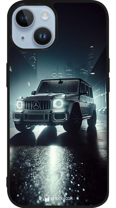 Coque iPhone 15 - Silicone rigide noir Mercedes G AMG Night